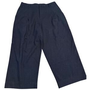 Uniqlo x Comptoir des Cotonniers Brushed Jersey Pleated Wide Leg Pants, Black XL